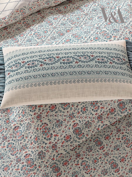 V&A Red Teal Opulent Stripe Cushion Cushion (Y16944) | €47