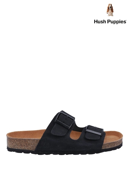 Hush Puppies Black Brixley Mule Sandals (Y17229) | €105