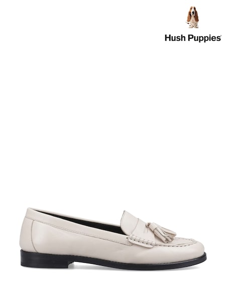 Hush Puppies Cream Connie Tassel Loafers (Y17255) | €148