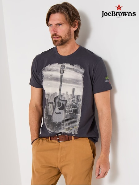 Joe Browns Blue Guitar Skyline T-Shirt (Y17607) | 144 QAR
