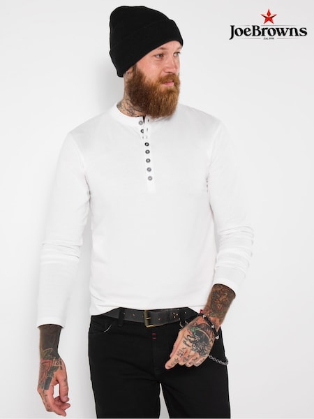 Joe Browns Cream Henley Crew Top (Y17626) | 198 QAR