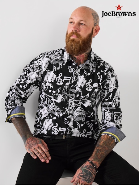 Joe Browns Black Musical Note Shirt (Y17636) | €60