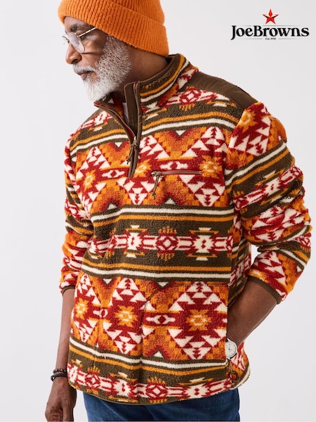 Joe Browns Orange Cozy Funnel Fleece (Y17654) | €91