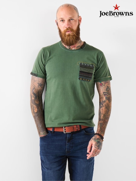 Joe Browns Green Twin Needle Hem T Shirt (Y17657) | €47