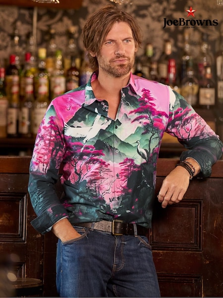 Joe Browns Pink Bold Artwork Print Shirt (Y17660) | €60