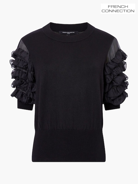 French Connection Krista Mix Stacked Ruffle Top (Y17679) | 114 €