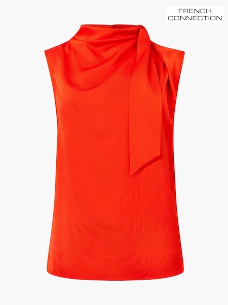 French Connection Orange Eliza Satin Top (Y17684) | €69