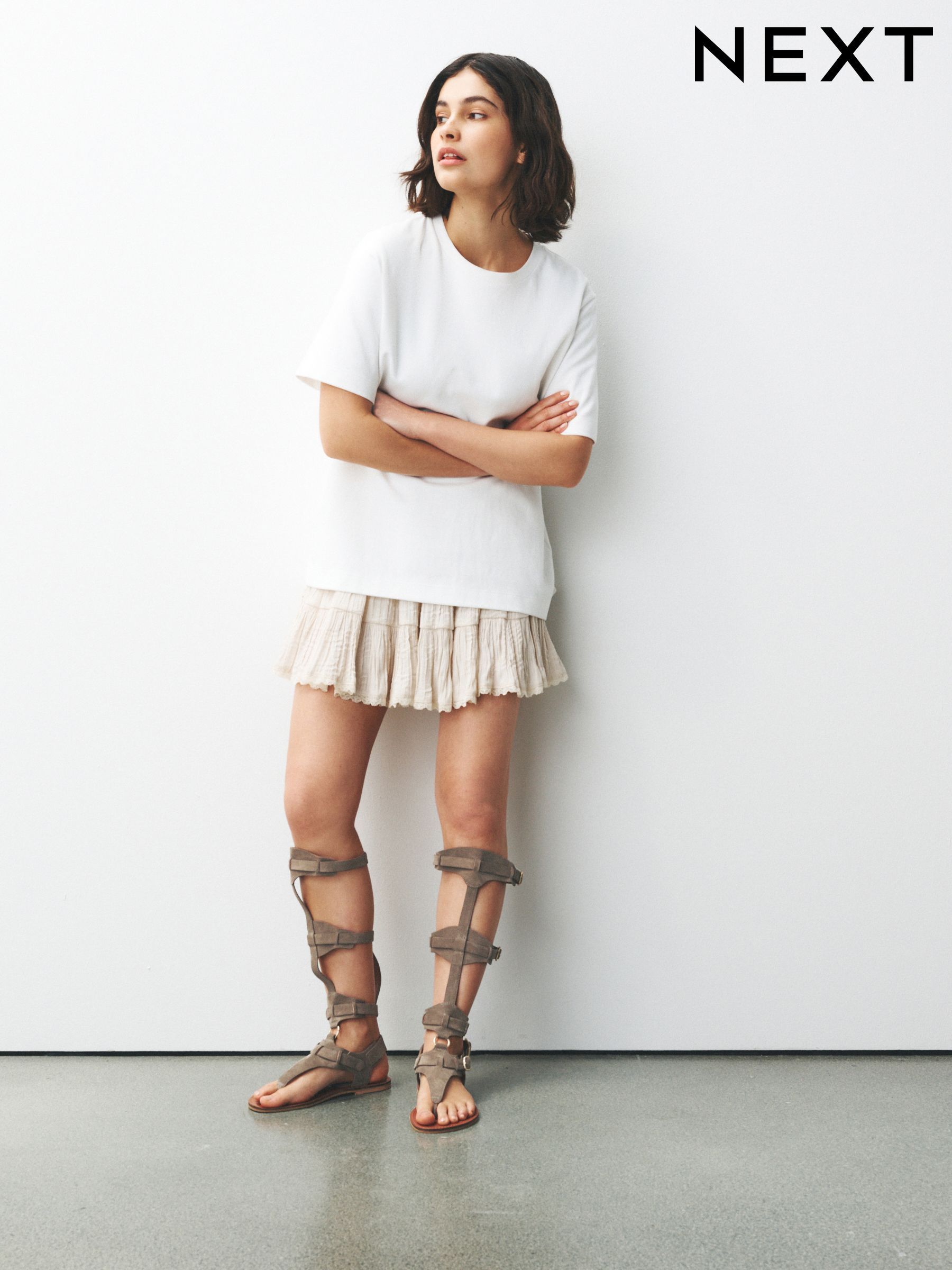 Buy Women's Leather Gladiators Casual Online | Next Ukraine
