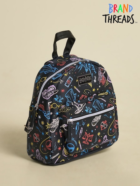 Brand Threads Black Harry Potter Spells Backpack (Y17871) | €29