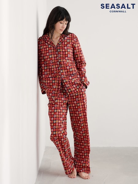 Seasalt Cornwall Red View Point Pyjamas (Y18087) | €99