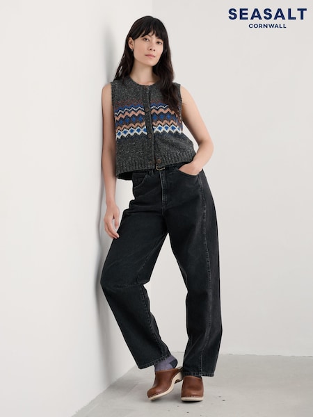 Seasalt Cornwall Grey Knitted Vest (Y18088) | €120