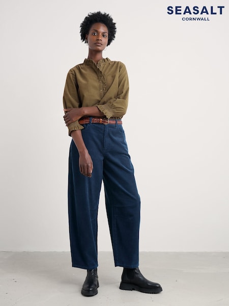 Seasalt Cornwall Blue Avens Cord Horseshoe Trousers (Y18096) | €89