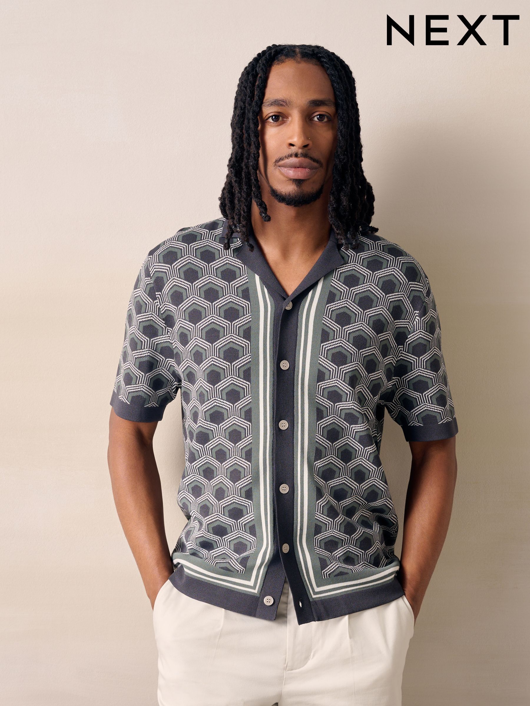 Mens Geometric Shirts | Casual & Formal Geometric Shirts | Next