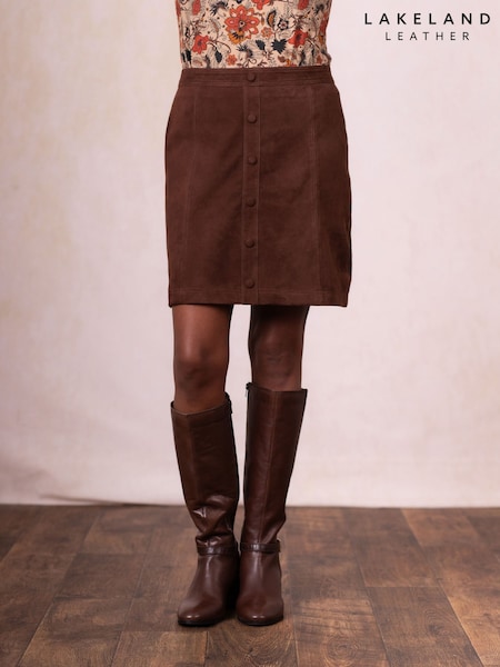 Lakeland Leather Suede A-Line Mini Skirt (Y18194) | ‏1,159 د.إ.‏