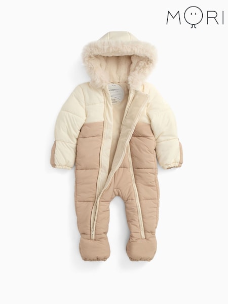 MORI Supersoft Cosy Zip-Up Lined Snowsuit (Y18395) | €92