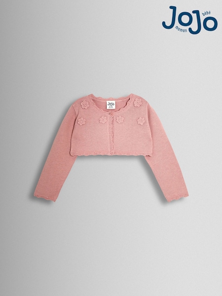 ורוד - JoJo Maman Bébé Cardigan (Y18404) | ‏111‏₪ - ‏126‏ ₪