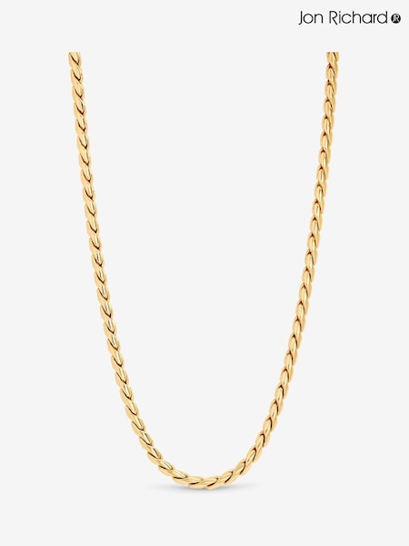 Jon Richard Gold Plated Twist Chain Necklace (Y18424) | €40