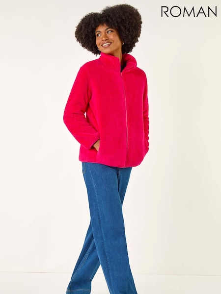 Roman Pink Soft Sherpa Fleece Jacket (Y18677) | €56