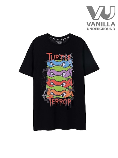 Vanilla Underground Black Teenage Mutant Ninja Turtles Short Sleeved T-Shirt (Y18808) | 130 QAR