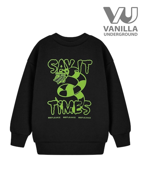 Vanilla Underground Black Beetlejuice Sweatshirt (Y18811) | 124 QAR