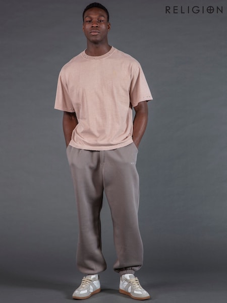 Religion Pink Studded T-Shirt (Y18951) | €64