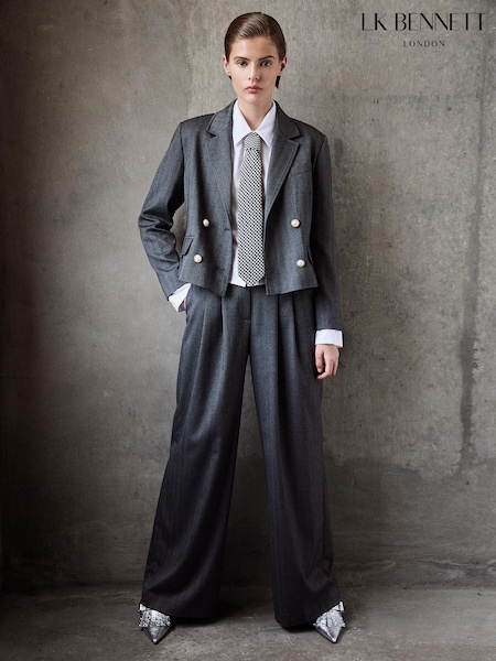 LK Bennett Liz Multi Wide Leg Stretch Trousers (Y19427) | 232 €