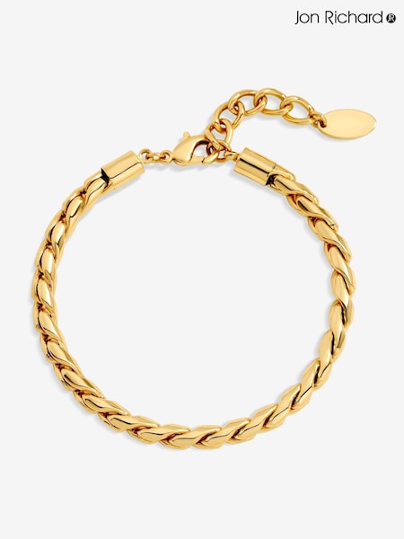 Jon Richard Gold Plated Twist Chain Bracelet (Y19459) | €33