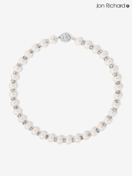 Jon Richard Gold Tone Knotted 8mm Pearl Rope Necklace (Y19479) | €39