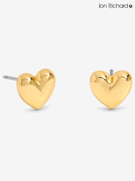 Jon Richard Gold 18K Gold Plated Heart Earrings - Gift Cracker (Y19507) | €22.50