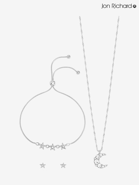 Jon Richard Silver Plated Celestial Trio Set - Gift Box (Y19513) | R$ 245