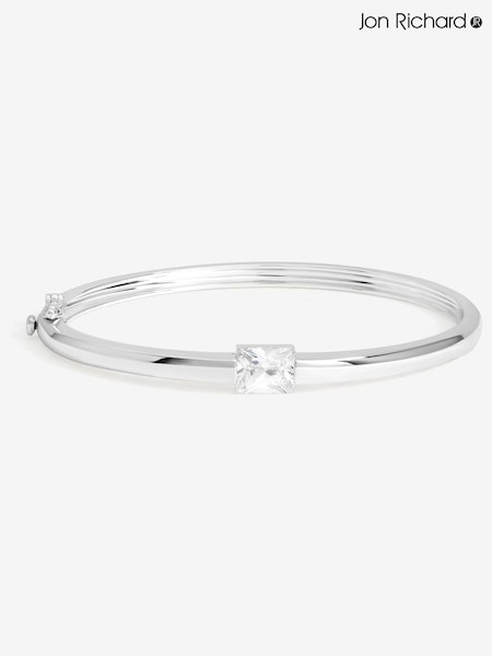 Jon Richard Silver Plated and Cubic Zirconia Stone Bangle (Y19523) | €33