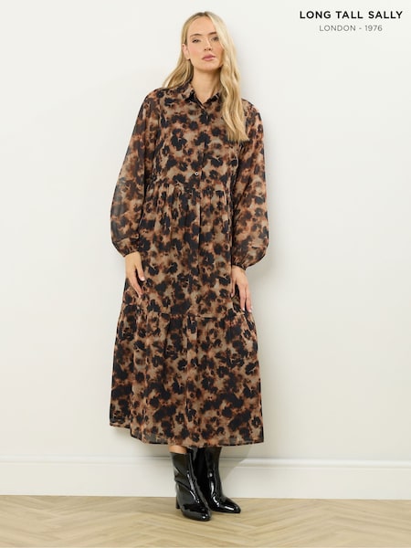 Long Tall Sally Tortoise Shell Maxi Dress (Y19705) | ‏192 د.إ.‏