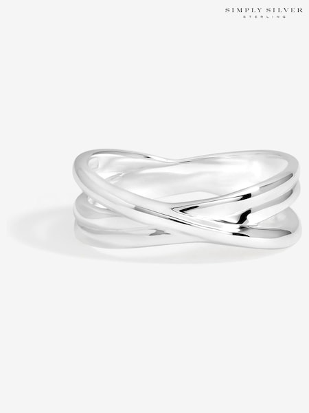 Simply Silver 925 Sterling Silver Polished Ring (Y19865) | €44
