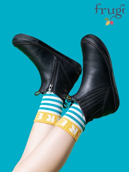 Frugi Lake Easy On Black Boots (Y19905) | 257 QAR - 277 QAR
