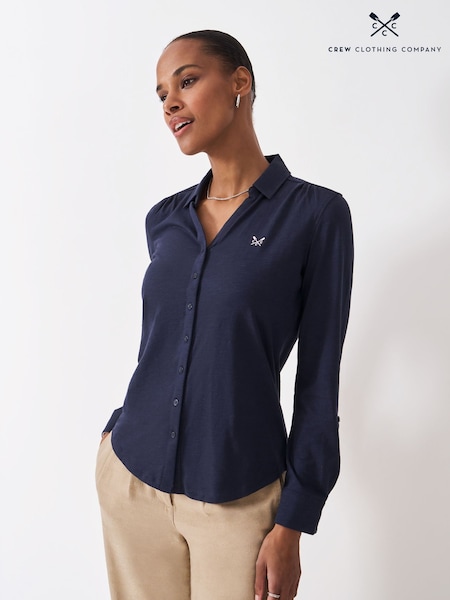 Crew Clothing Blue Jersey Shirt (Y20327) | €52