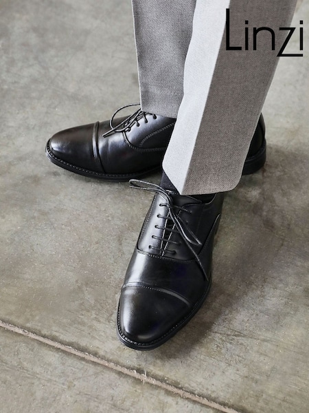 Linzi Black Lorenzo Cap Toe Shoes (Y20512) | €53