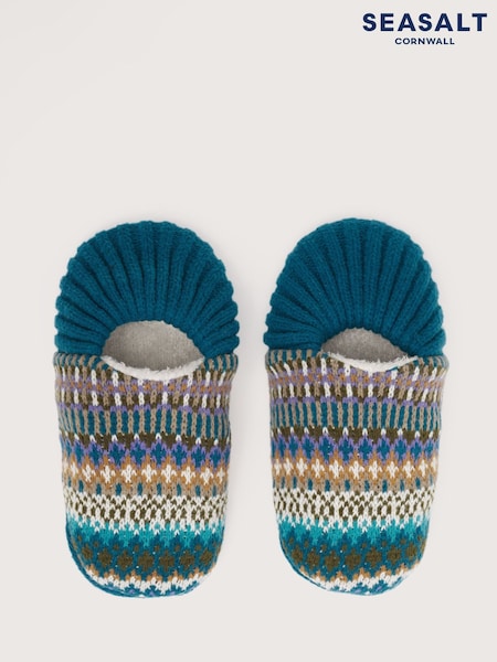 Seasalt Cornwall Teal Women's Cabin Slippers (Y20572) | 39 €