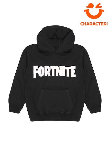Character Black Fortnite Text Logo Pullover Hoodie (Y20583) | €26