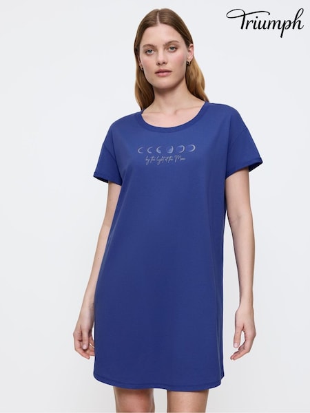 Blau - Triumph Nightdress Short-Sleeved (Y20600) | 31 €