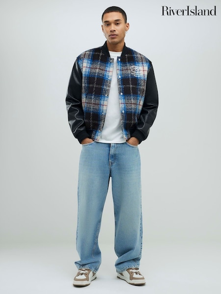 River Island Blue Baggy Fit Jeans (Y20716) | €65