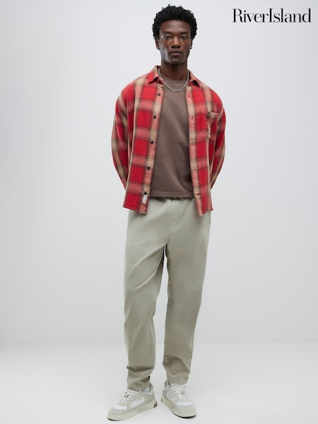 River Island Natural Pull On Straight Fit Joggers (Y20731) | €48