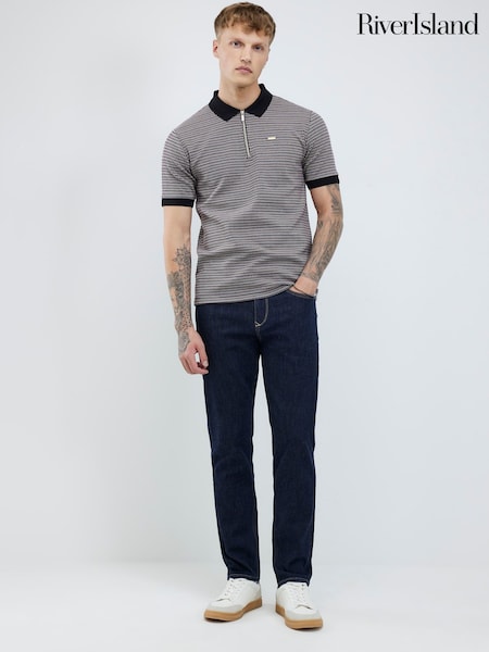 River Island Blue Stretch Slim Fit  Rinse Jeans (Y20764) | € 66