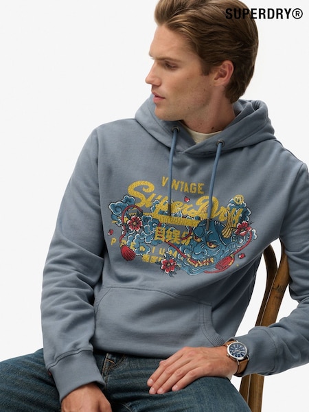 Superdry Vintage Logo Tokyo Relaxed Hoodie (Y21085) | R$ 545