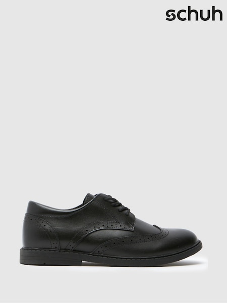 Schuh Lewis Leather Black Brogues (Y21123) | €53