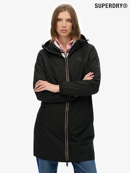 Superdry Black Longline Tri Windbreaker Jacket (Y21169) | €144