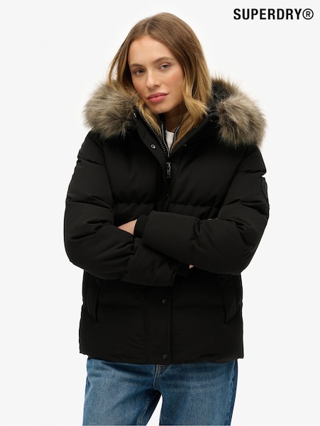 Superdry Black Everest Five Baffle Puffer Jacket (Y21174) | €205