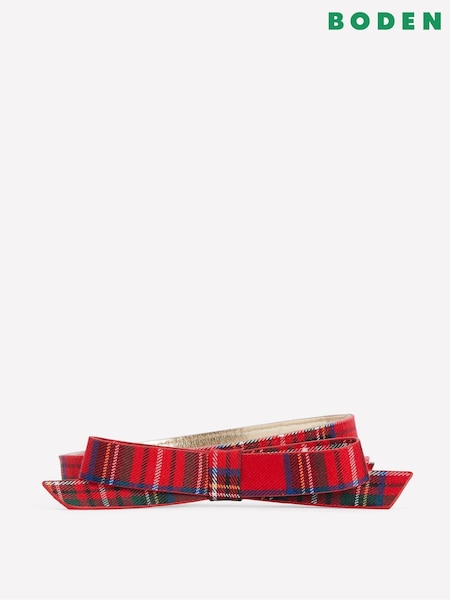 Vermelho - Boden Skinny Bow Belt (Y21367) | R$ 485