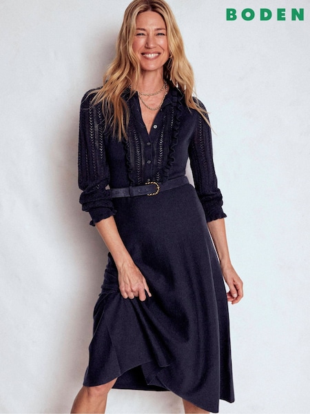 Boden Winifred Frilled Knitted Dress (Y21379) | € 250