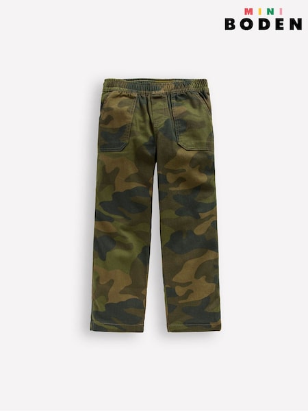 Boden Green Pull-on Cotton Trousers (Y21383) | €42 - €50