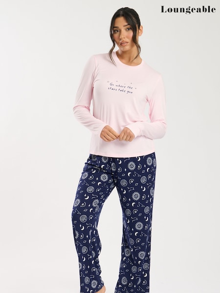 Loungeable Go Where The Stars Take You Long Pyjama Set (Y21574) | 41 €